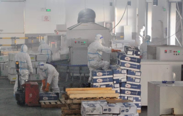 华创元典断层消毒：对冷链食品进行穿透式深层消毒